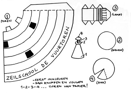 Vuurtoren bouwplaat